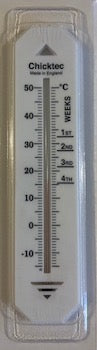 Chicktec Brooder thermometer - marked in weeks
