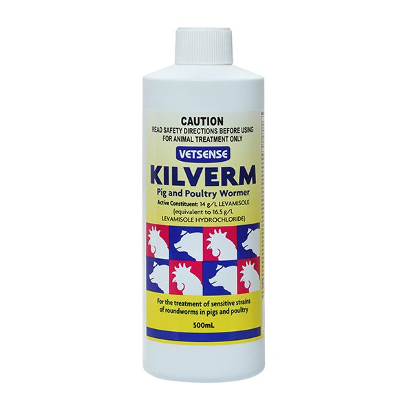 Vetsense Kilverm Pig and Poultry Wormer 500ml