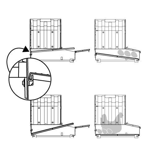 Novital Plastic Chicken Rollaway Layer Nesting Box