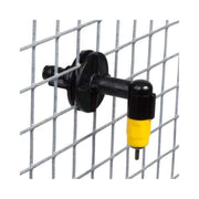 Drinking nipple with cage connector