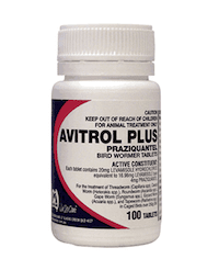 Avitrol Plus Bird Wormer Tablets 100tabs/ bottle