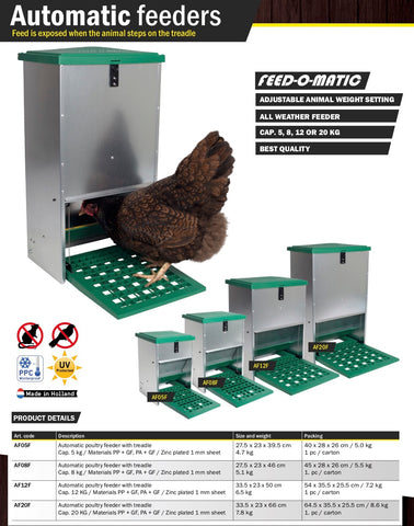Feed-O-Matic Automatic poultry feeder - 5kg