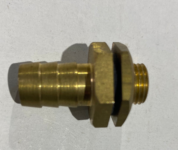 10mm - brass outlet (for header tank)